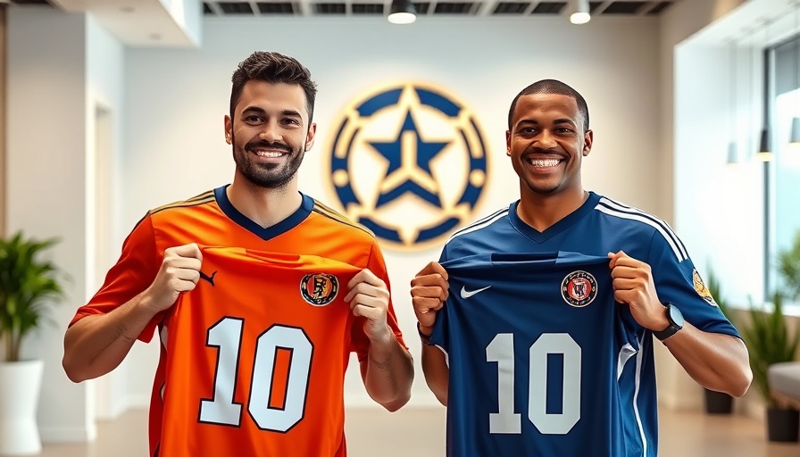 Personalized nutrition investment branding with smiling individuals holding jerseys.