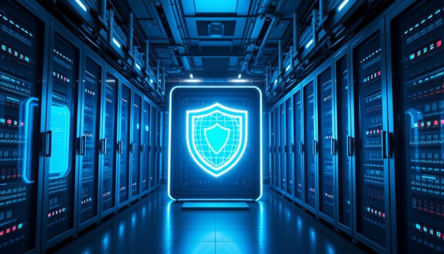 CyberStorage for enterprise with futuristic digital security.