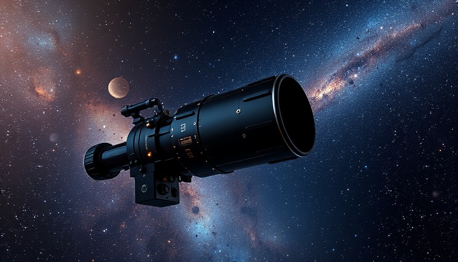 Euclid space telescope in cosmic backdrop capturing gravitational lenses.