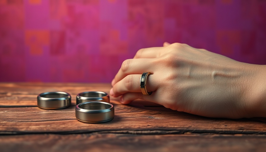 Collection of the best smart rings on a textured background.