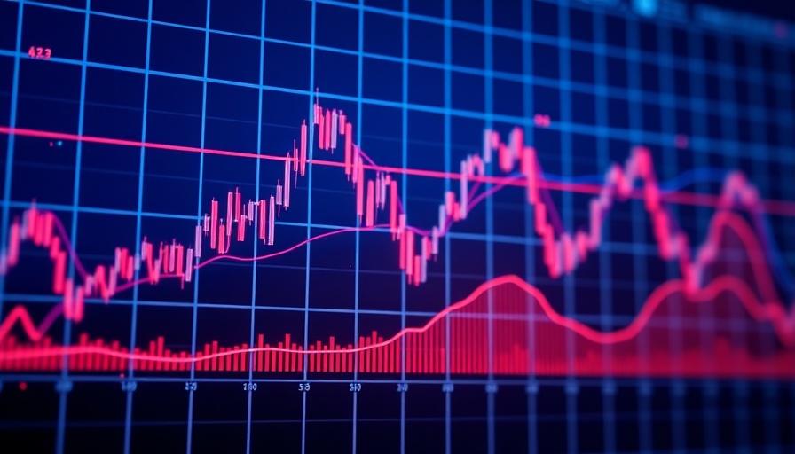 Dynamic financial graph highlighting trends, auto sales training