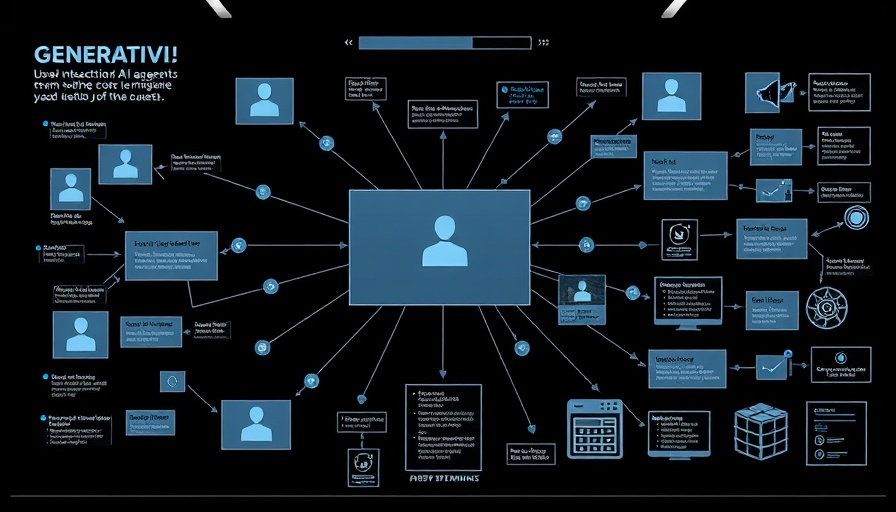 Diagram of generative AI agents for business applications.