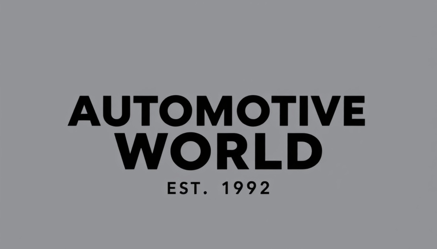 Automotive World logo, established 1992, black text