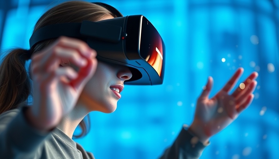 Immersive interaction with VR headset, Aisera AI Framework.