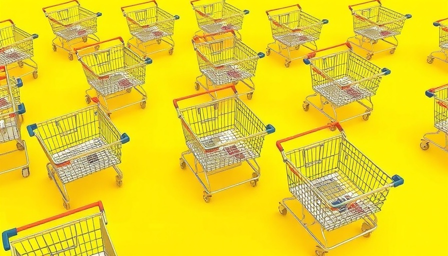 AI tools driving traffic to retail sites concept with shopping carts.
