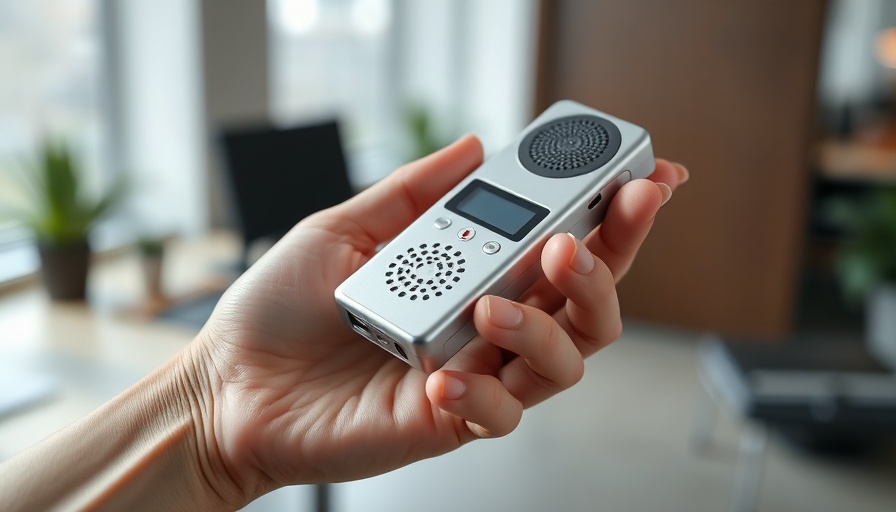 Sleek AI voice recorder boosting business productivity