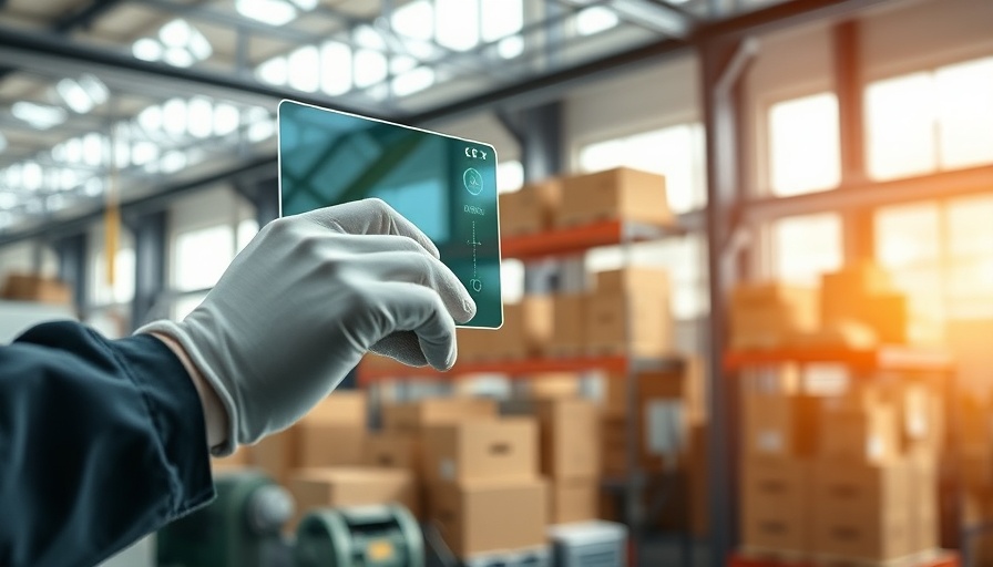 AI in remanufacturing factory control with digital screen interaction