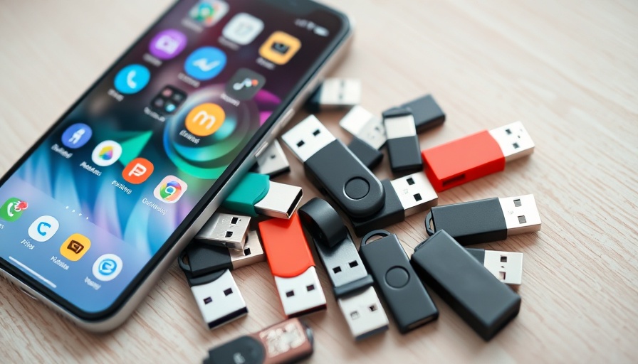 Collection of USB flash drives for business executives.
