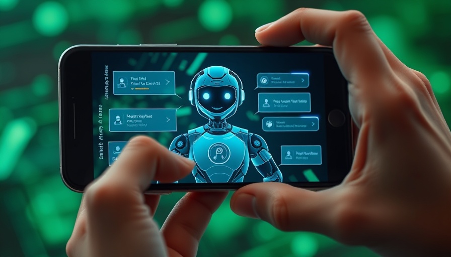 Digital assistant on phone, showcasing no-code AI assistant builder.