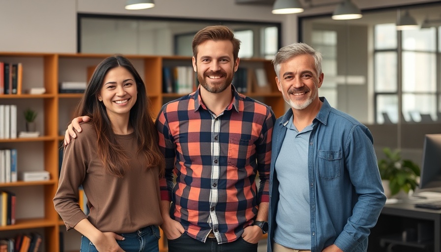 Open-source AlexNet AI model developers in an office setting.