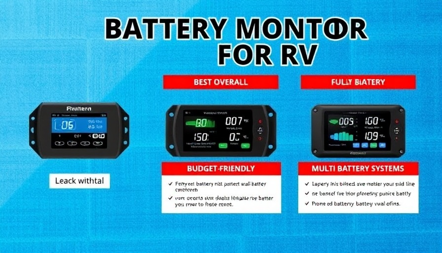 Top battery monitor systems for RVs comparison image.