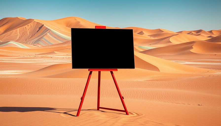 Apple Image Playground AI Art Generation Tool displaying digital art in a colorful desert setting.