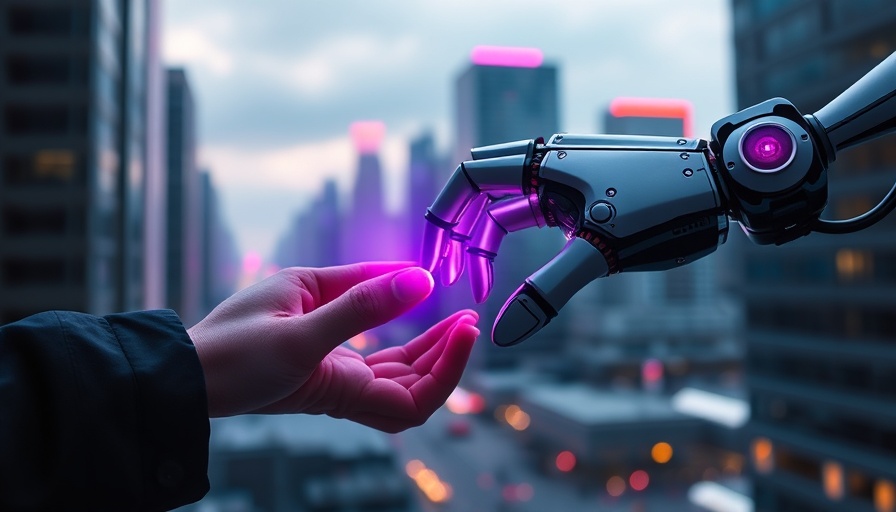 Futuristic hand interaction representing enterprise planning solution for discrete manufacturers