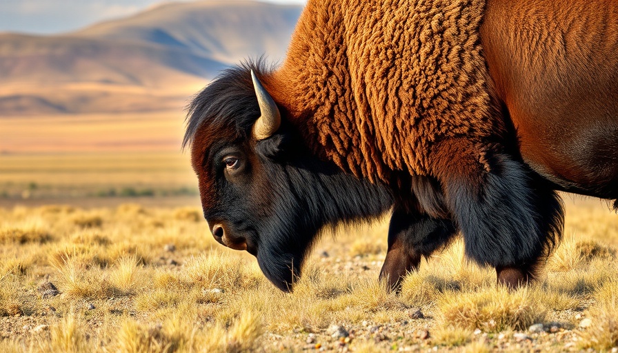 Majestic bison in open landscape, Yellowstone alternatives for RV travelers.