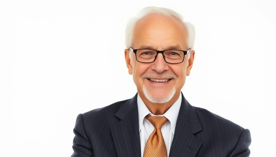 Elderly man smiling confidently in formal attire, Military Reporting Retirement.