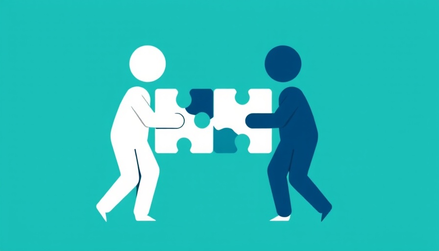 Illustration of figures putting together a puzzle, AI-Powered Phishing Tests concept.