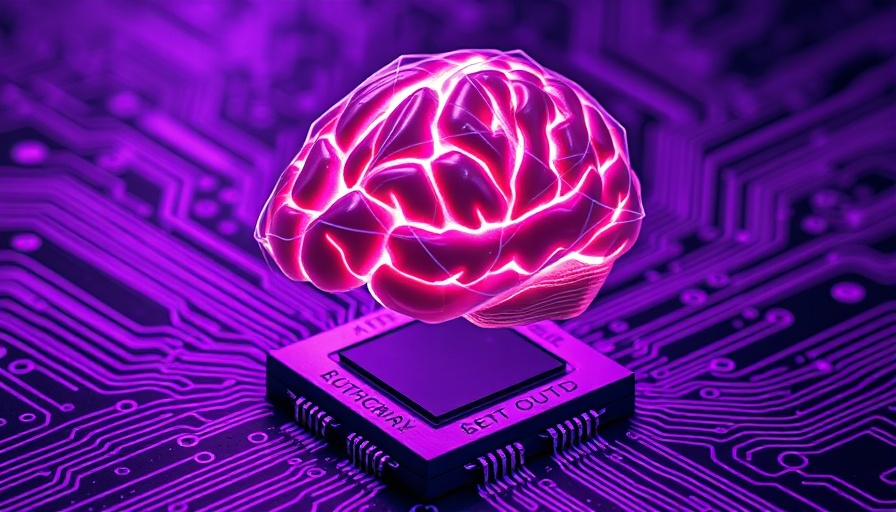 Futuristic brain over microchip showcasing Cognizant Neuro AI Platform.