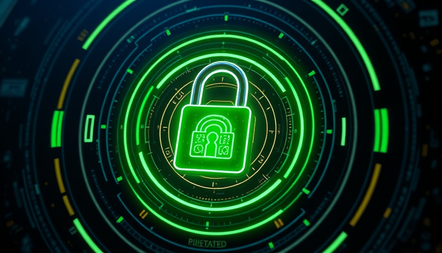 AI-enhanced VOS360 SaaS Solutions padlock digital security visualization