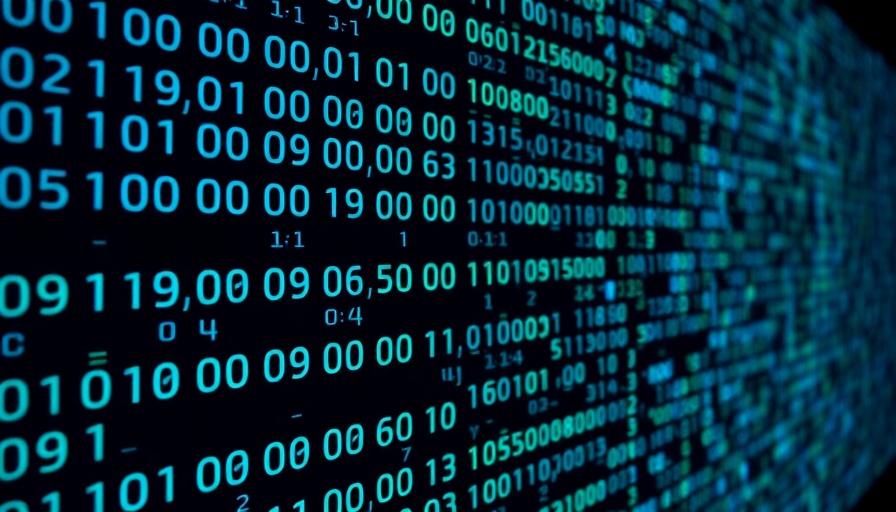 Abstract binary code matrix showcasing AI Legal Case Insight.