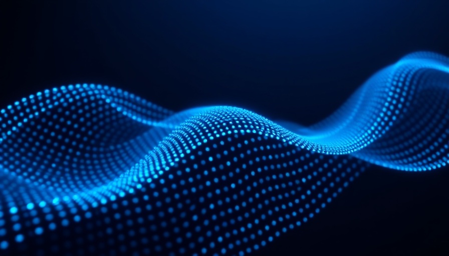 Glowing blue digital wave representing vibe coding insights.