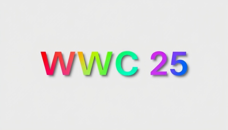 WWDC 2025 OS upgrades logo in colorful gradient.