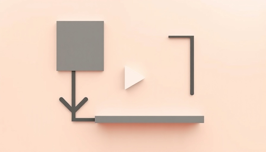 Minimalist geometric shapes with arrows symbolize auto finance fraud.