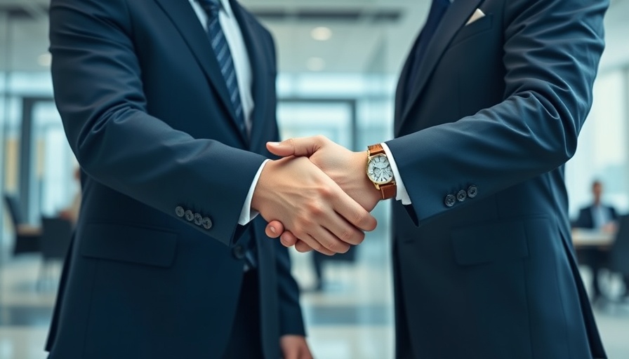 Business handshake symbolizing AI infrastructure hyperscalers partnership