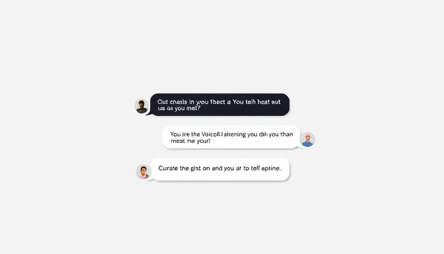 VoiceAI agents for contact centers chat interface demonstrating AI handling a conversation with a user.