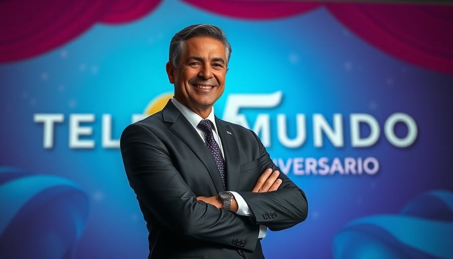 Andrés Cantor celebrating Telemundo's 25th anniversary.