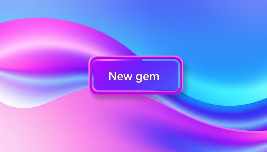 Free Gemini Gems button on app interface with abstract background.