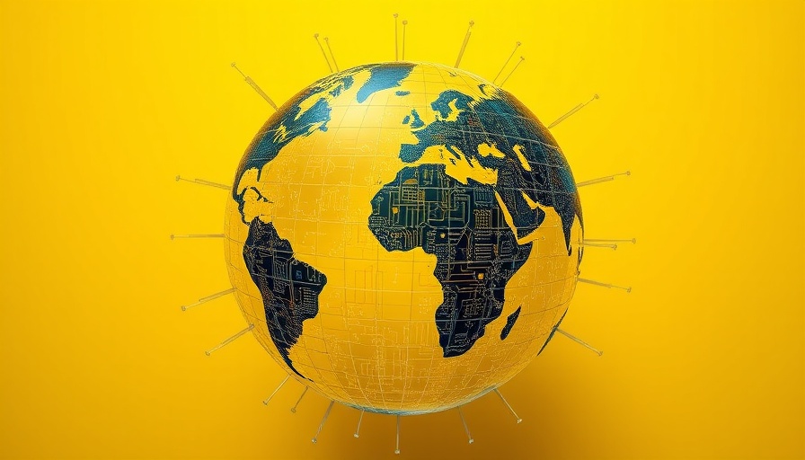 AI for the world illustrated as a digital globe.