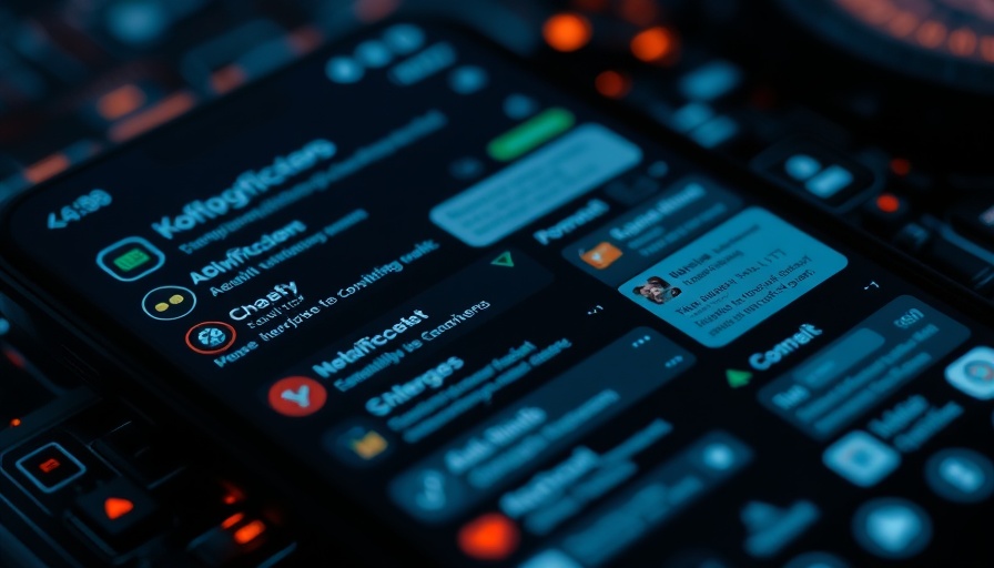 AI Notification Management on smartphone interface with filters