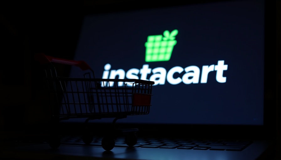 Instacart AI grocery solutions symbolized by a cart and logo.