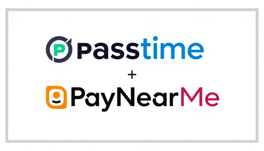 Logos of Passtime and PayNearMe for integrated text payments in auto finance.