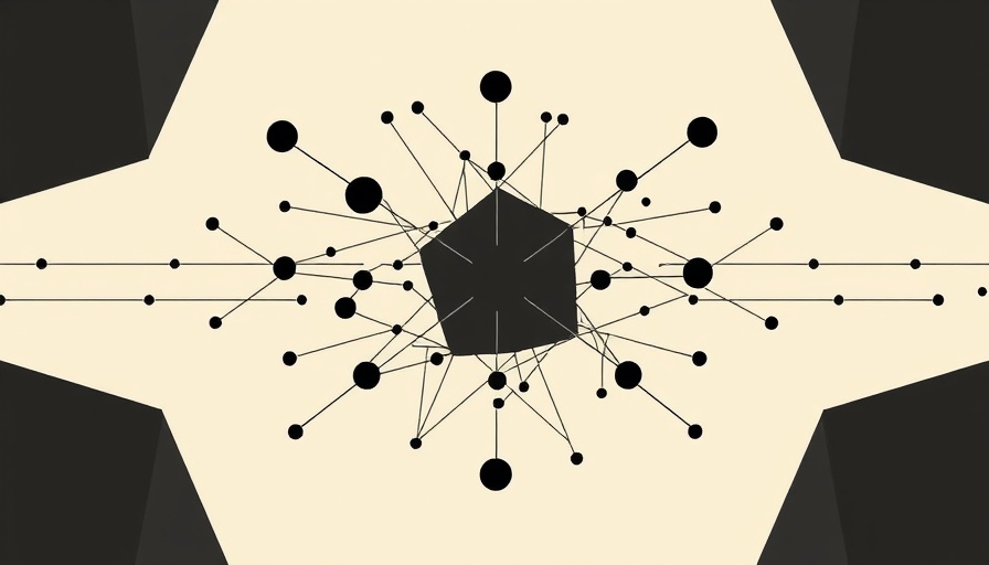 Abstract illustration of neural network on beige background illustrating How LLMs Think.