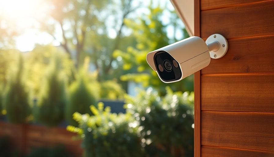 4K security camera by eufy on a residential wall for no monthly fee security system.