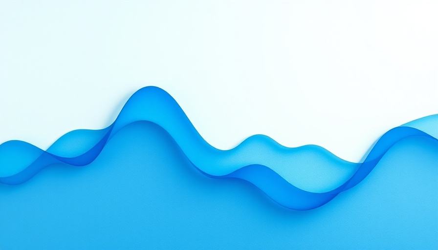 Visual representation of economic trends with blue abstract graph forms.