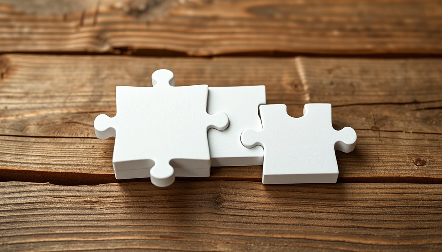 White puzzle pieces stacked on wood, symbolizing Edge Computing AI Workloads.