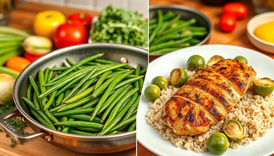 Dinnerly meal kit review collage with ingredients and cooked meal.