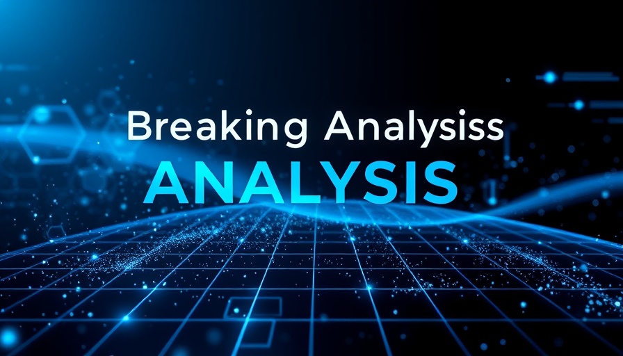 Abstract tech-themed banner for Nvidia and Broadcom AI Strategy with breaking analysis text