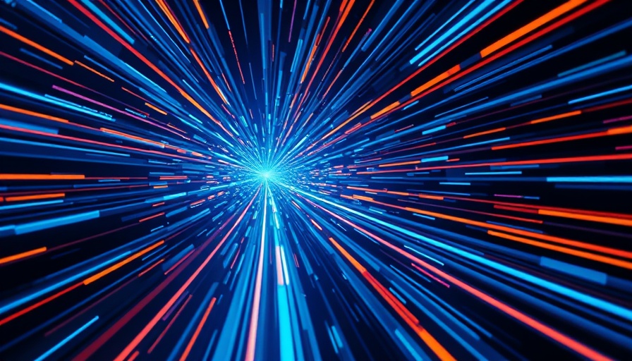 Futuristic digital grid representing AI turbulence in leadership.