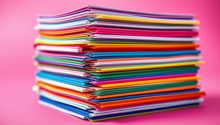 Vibrant stack of documents for ChatGPT Projects feature