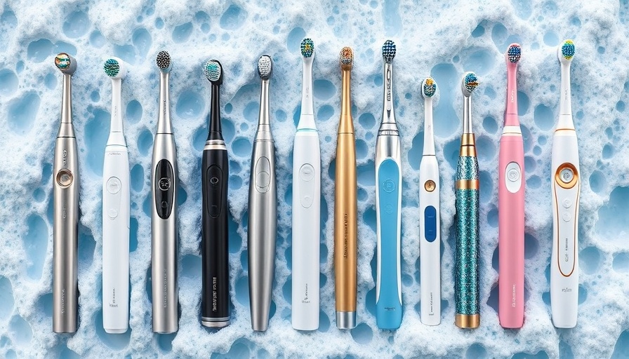 Collage showcasing best electric toothbrushes 2025 designs.
