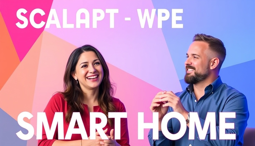 Smart Home Technology Revolution LG Electronics podcast poster with hosts.
