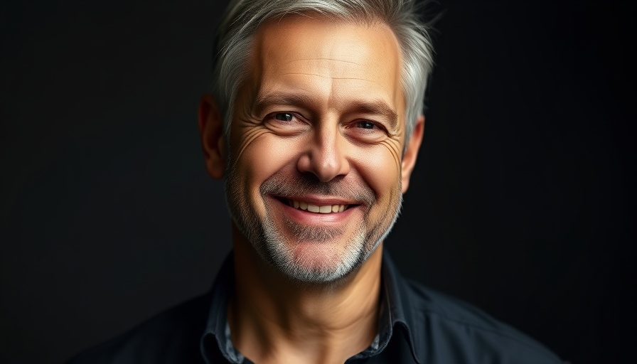 Yahoo CMO Josh Line in a professional portrait, smiling.