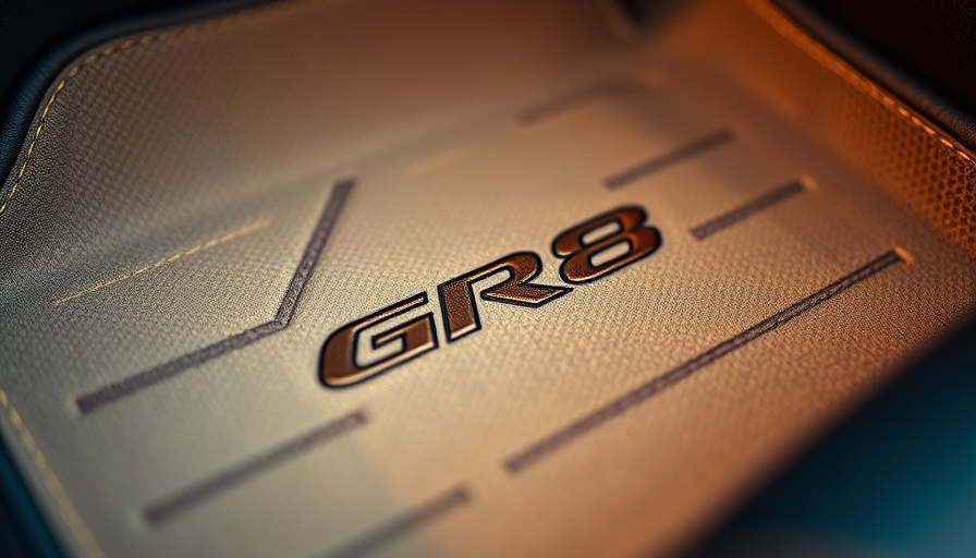 2025 Toyota GR86 Hakone Edition floor mat with GR86 logo.
