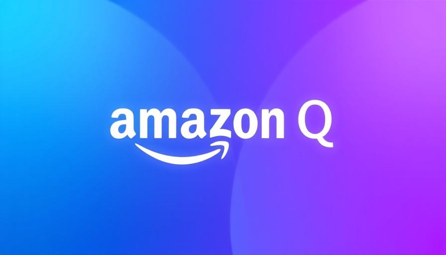 Amazon Q Developer and OpenSearch Service logo on a blue gradient background