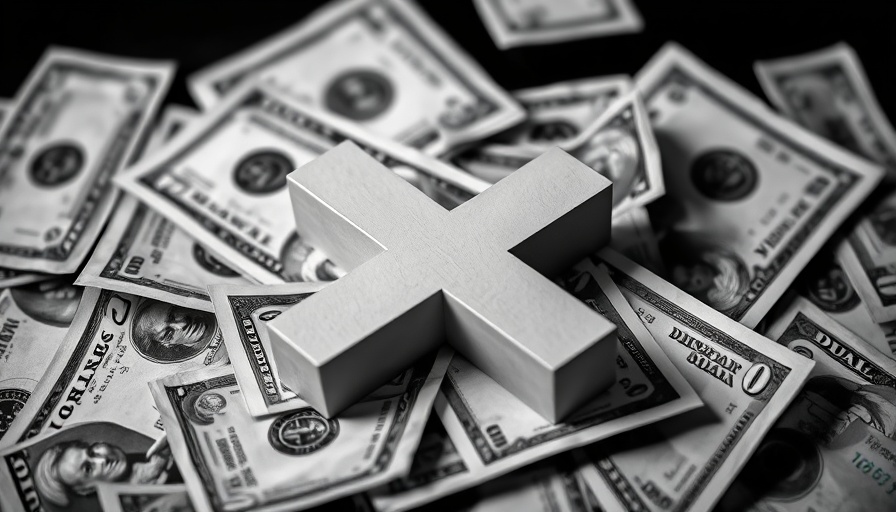 Monochrome X symbol over dollar bills representing Omnicom Advertising Incentives.