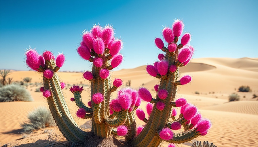 Surreal pink cactus in desert reflecting the hottest AI models 2025.