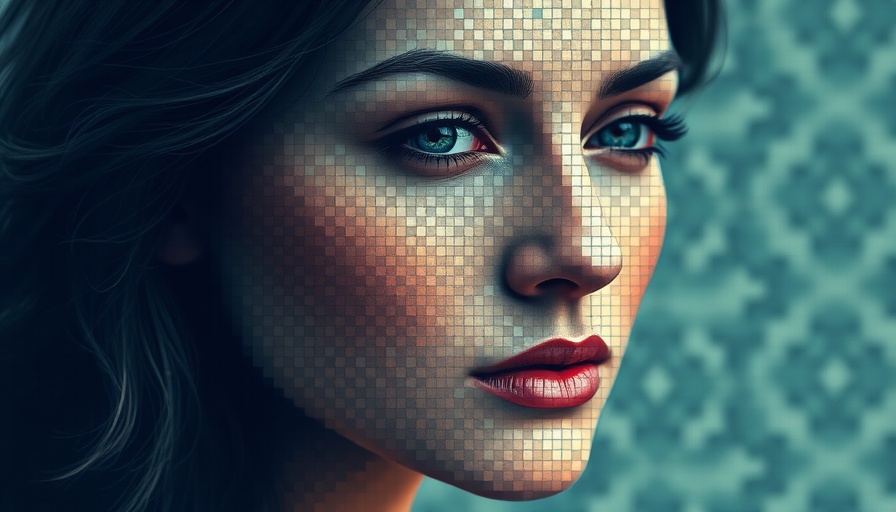 Digital mosaic portrait symbolizing AI Infrastructure Innovation.